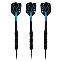 Click here to learn more about the Dart Addict Blue Bolt Ringed Barrel Steel Tip Darts.